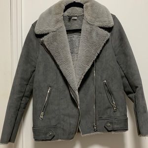 HM faux suede jacket